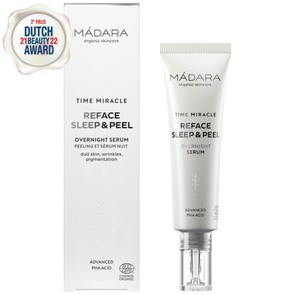 Madara TIME MIRACLE Reface Sleep & Peel Overnight Serum 30 ml - die Naturcosmetic