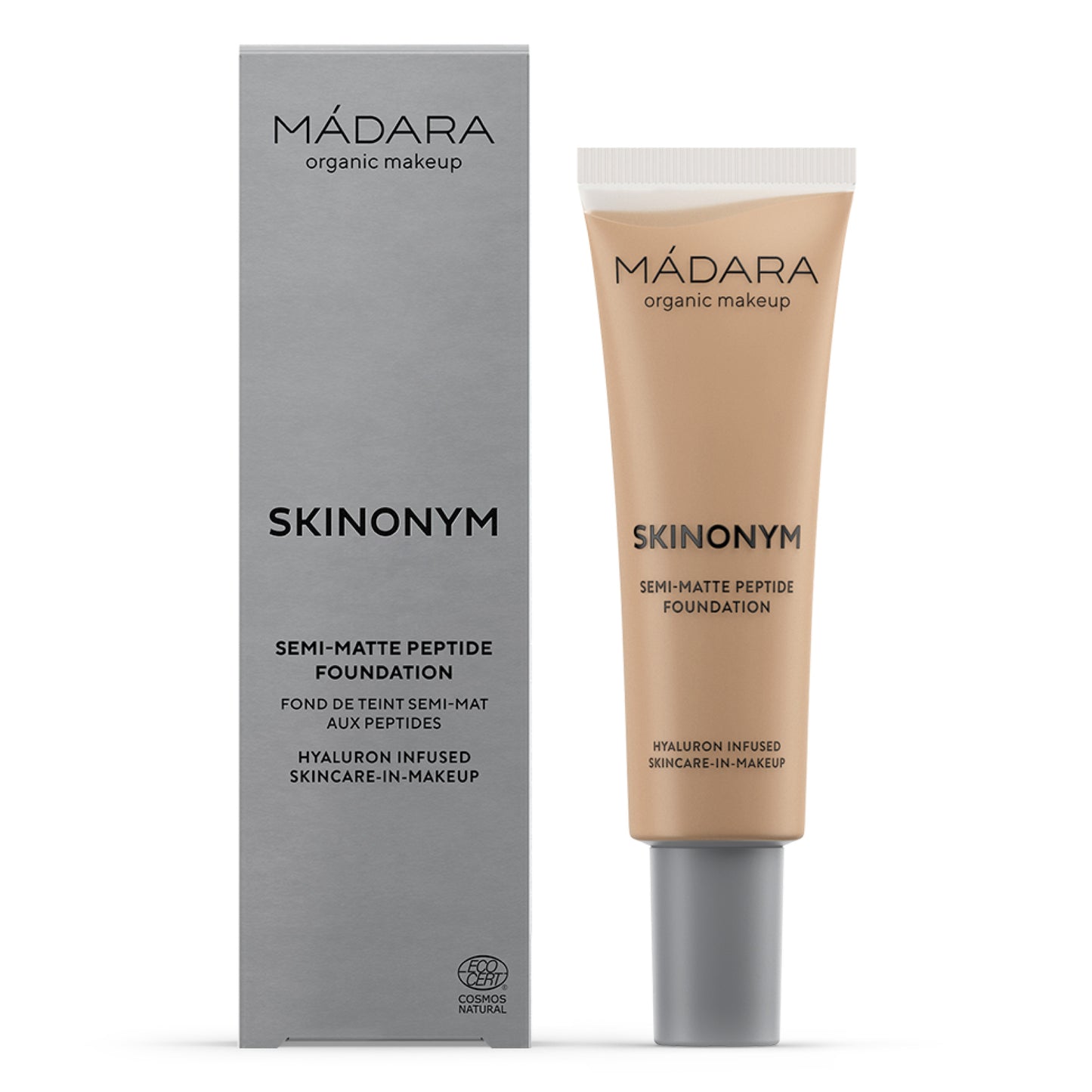 Madara SKINONYM Semi-Matte Peptide Foundation, #55 CLAY, 30 ml - die Naturcosmetic