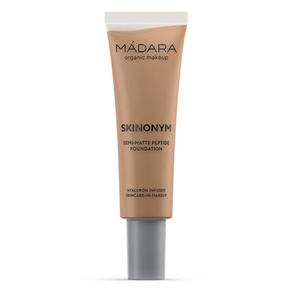 Madara SKINONYM Semi-Matte Peptide Foundation, #65 WARM TAN, 30 ml - die Naturcosmetic