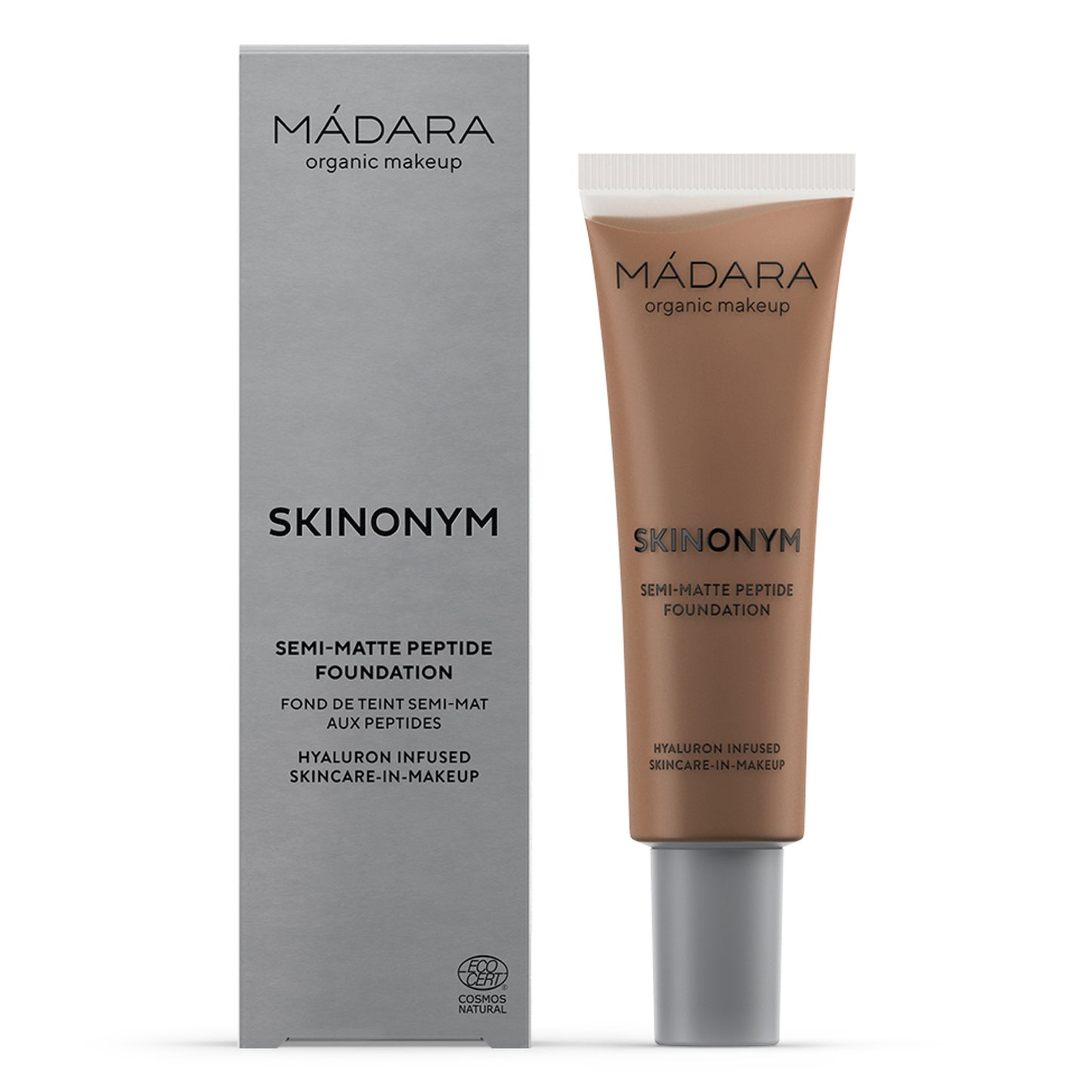 Madara SKINONYM Semi-Matte Peptide Foundation, #90 CHESTNUT, 30 ml