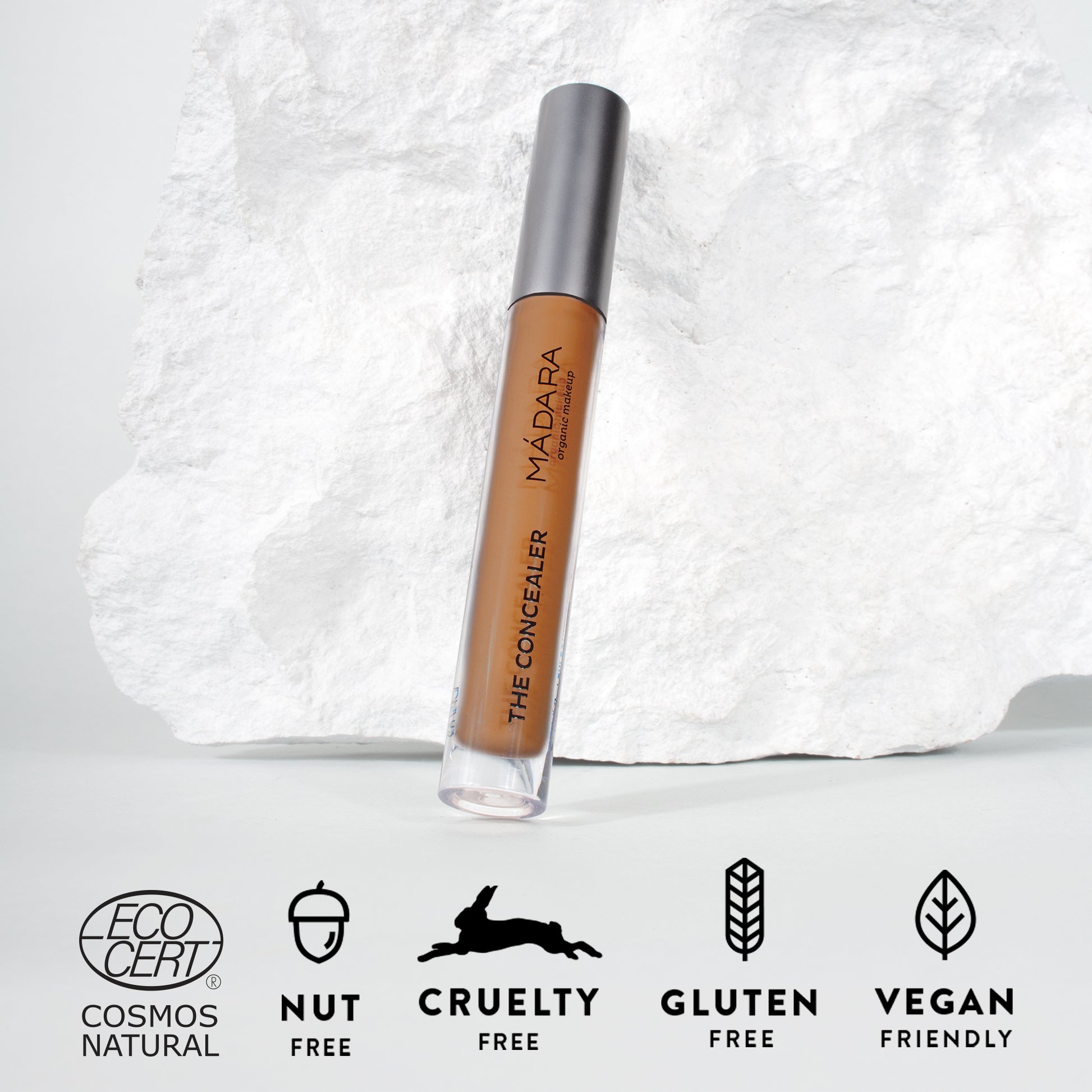 Madara Leuchtender perfektionierender Concealer Nr. 55 Hazelnut, 4 ml - die Naturcosmetic